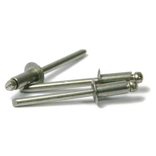 POP Rivets, Dome Head Open End, Stainless Steel 304, 8-10, 1/4