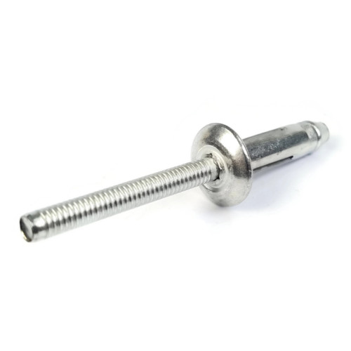 Dome Head Tri Bulb Rivets with Sealing Washer, Steel, 1/4" (#8)