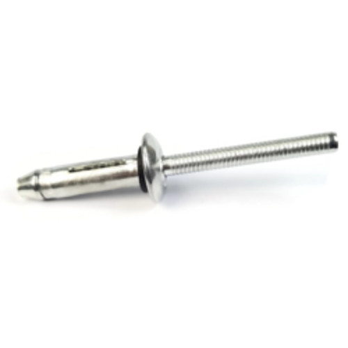 Dome Head Tri Bulb Rivets with Sealing Washer, Steel, #8-8 (1/4" x 1/2 ...